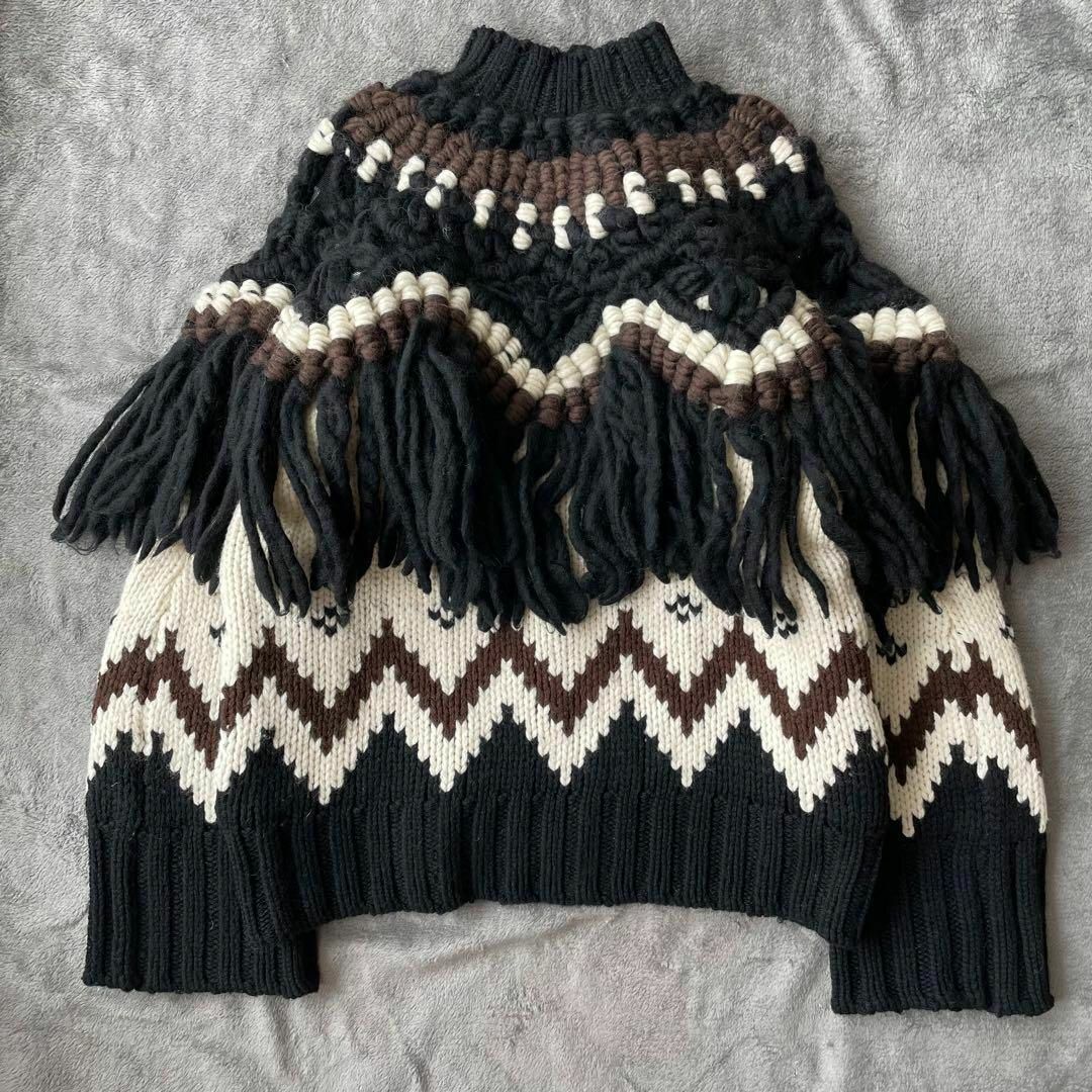 魔裟斗着用！【希少】sacai サカイ ノルディック ニットジャケットの