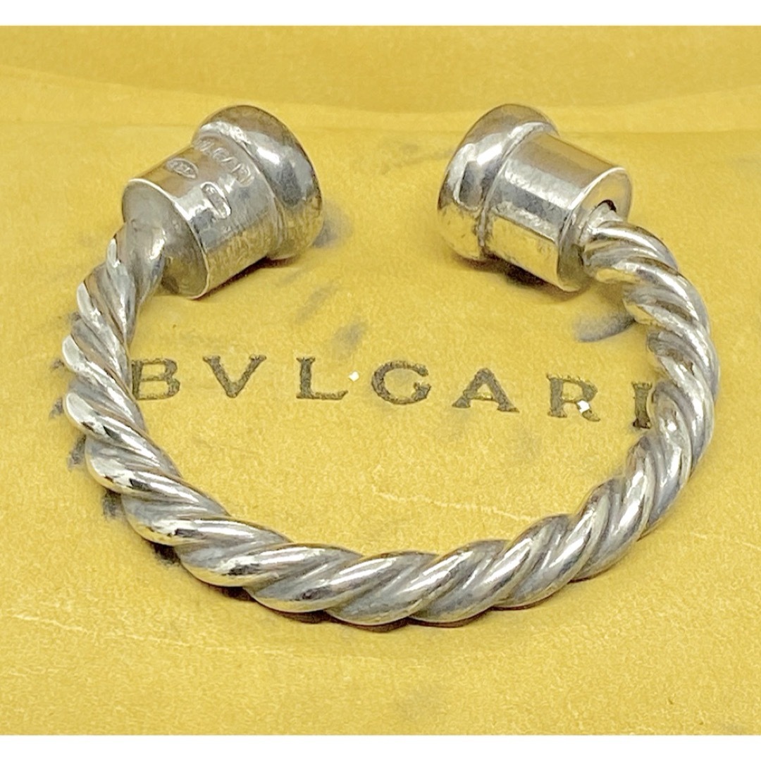BVLGARI - ブルガリ キーリング ツイストループ☆シルバー925