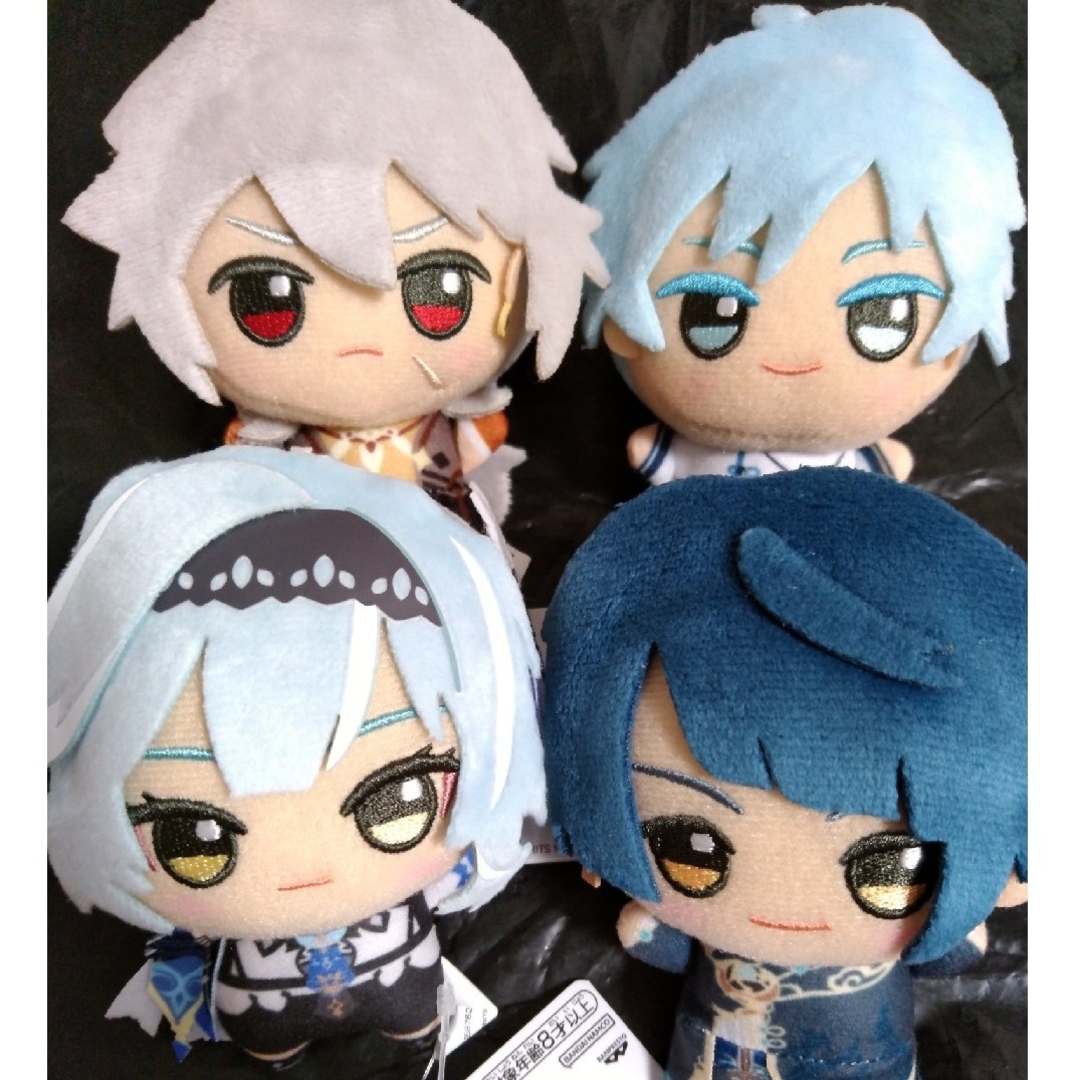 新品4点 原神 ちびぐるみ vol.4 重雲 エウルア レザー 行秋 ぬいぐるみ