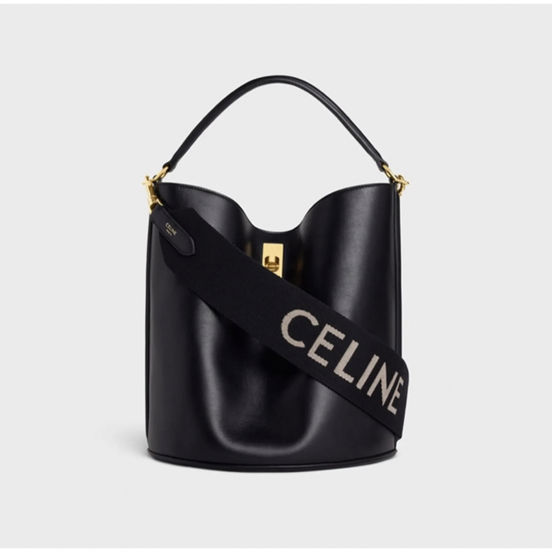 CELINE - CELINEジャカード ショートストラップ ウール ブラック