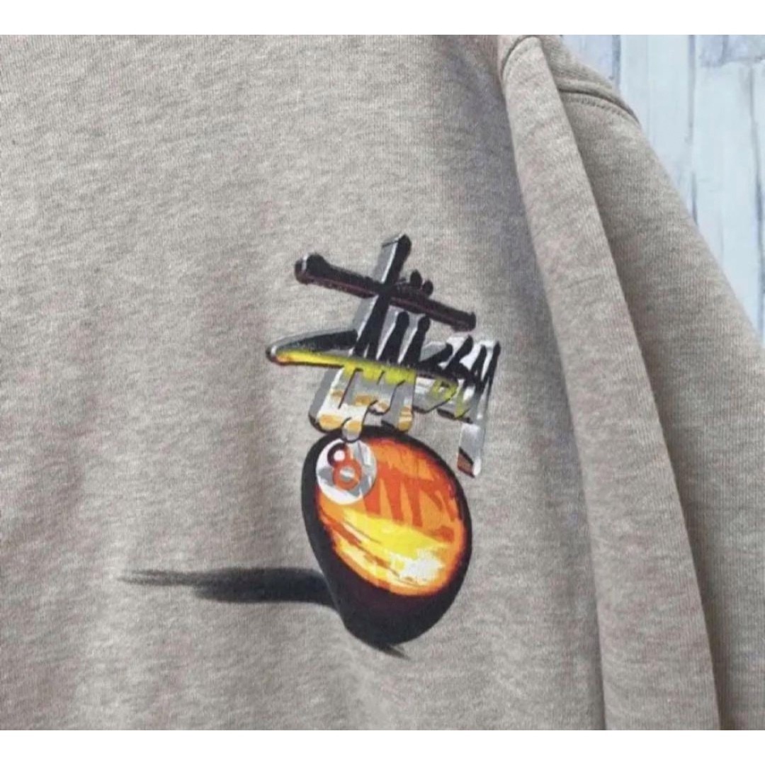 STUSSY - ステューシー 8ボール トレーナー スウェット L ベージュ 00s