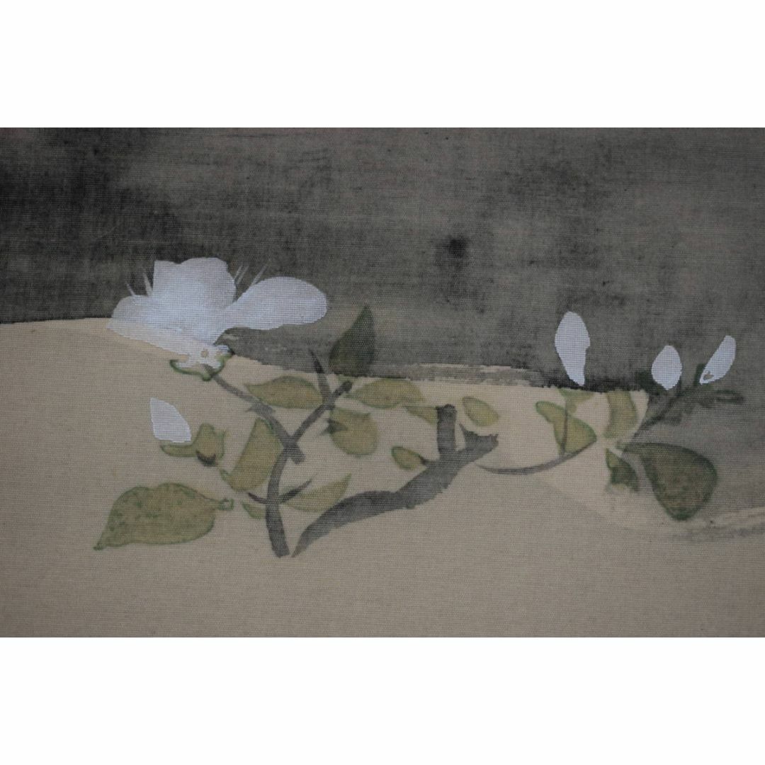 複製】尾形光林/ツツジ図/つつじ図/工芸品/横物/掛軸☆宝船☆W-574JM