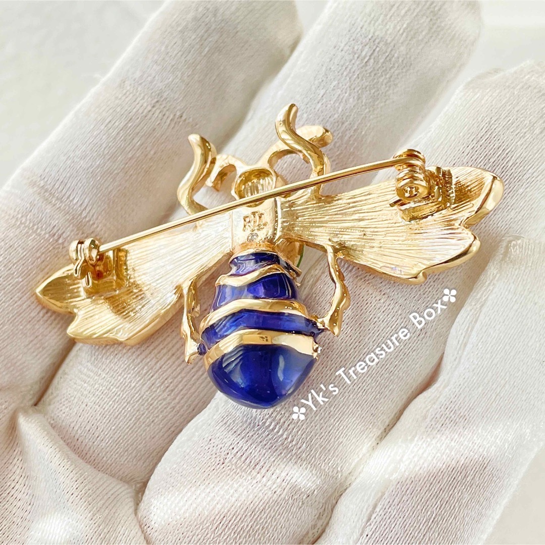 Ralph Lauren - G962/RALPH LAUREN/パヴェトンボ蜻蛉ゴールドブローチ