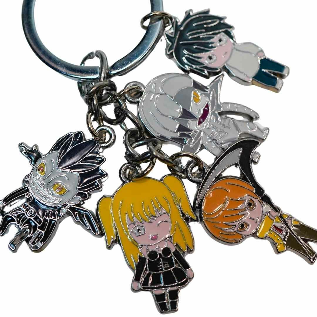 キーホルダー deathnote デスノート チャーム 夜神月 リューク 5吊 の