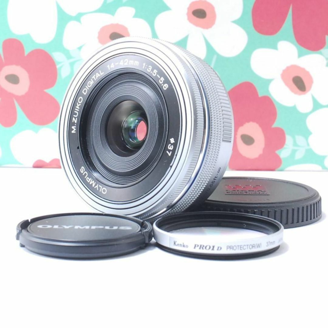 ❤電動ズーム❤️オリンパス 14-42mm EZ❤パンケーキレンズ❤大人気❤