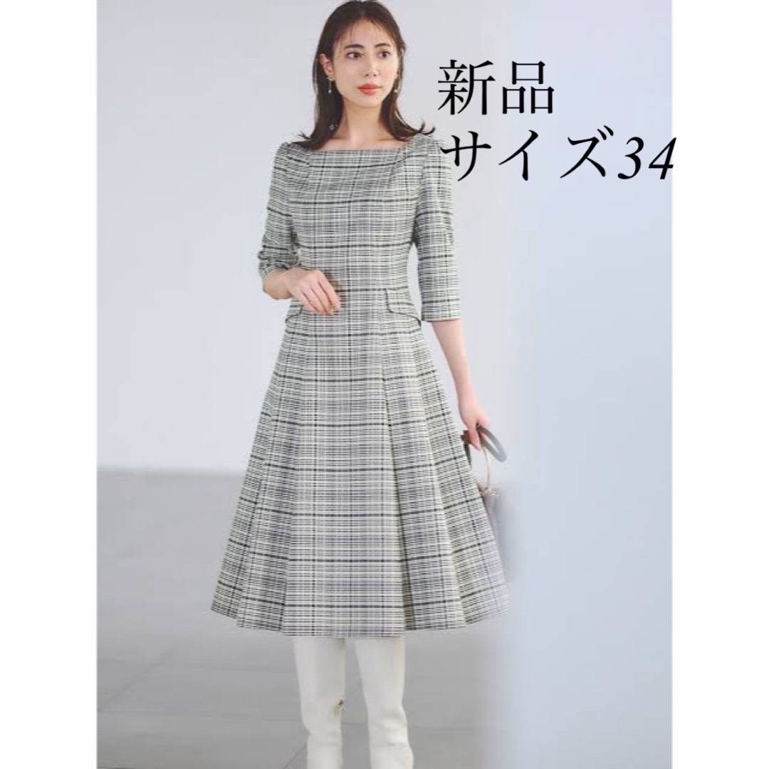 CELFORD - 【正規品】CELFORD トリプルクロスワンピース CHECK