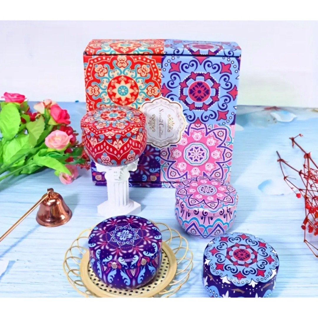 アロマキャンドル 4個セット ギフトボックス入り の通販 by poky