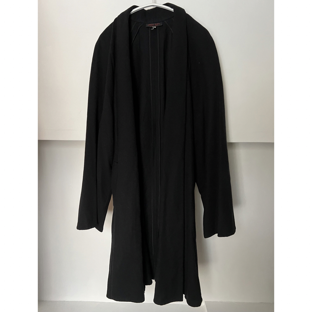 L'EQUIPE - yoshie inaba カシミヤ100% コート カーディガン 黒の通販