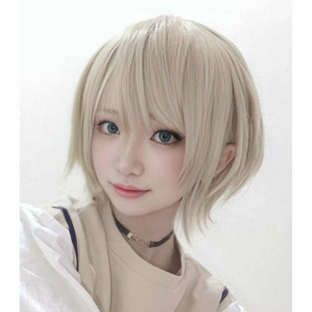 白鳥藍良 ウィッグ コスプレ あんさんぶる 白180度耐熱【現物写真有