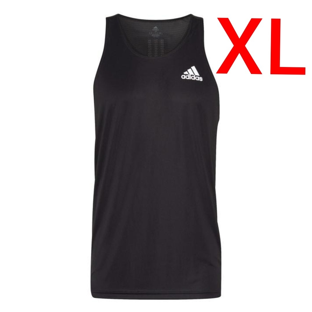adidas - アディダス ランニングタンクトップ ブラック XLサイズの通販