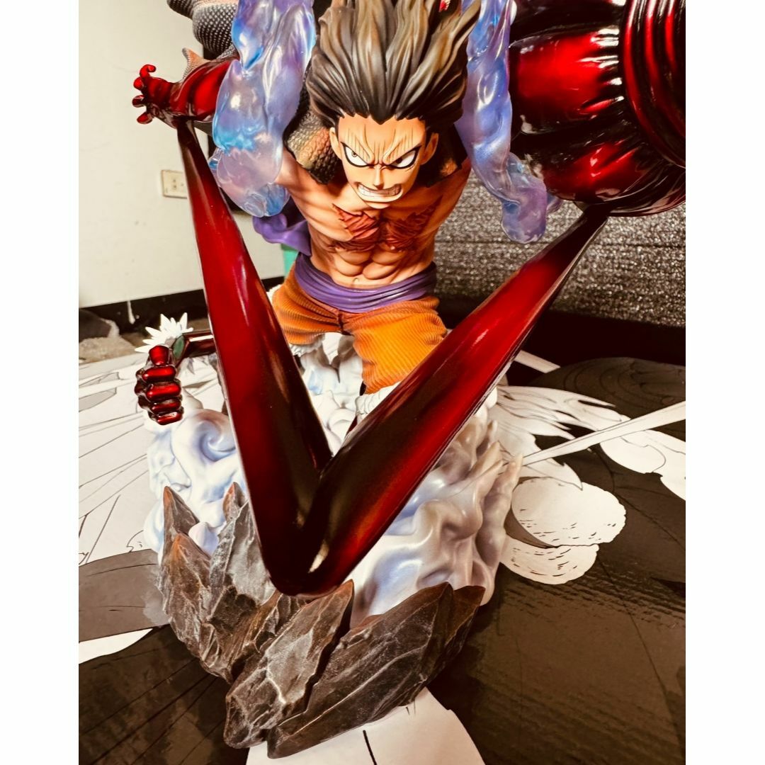 ワンピース 透明パーツ ルフィ ギア4 スネイクマン フィギュア