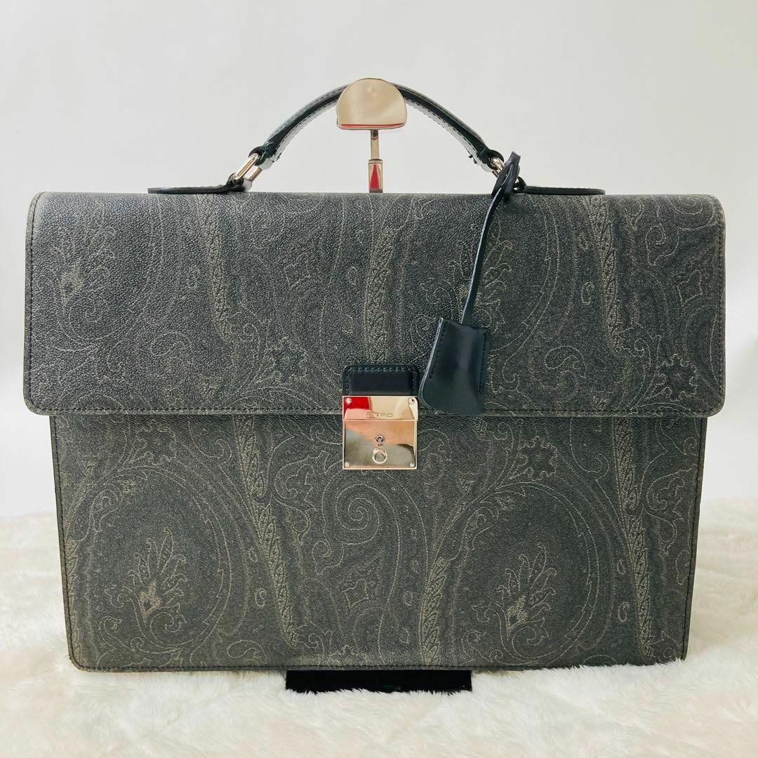 ETRO - 現行 ETRO ペイズリー柄 メンズ ブリーフケース ビジネスバッグ