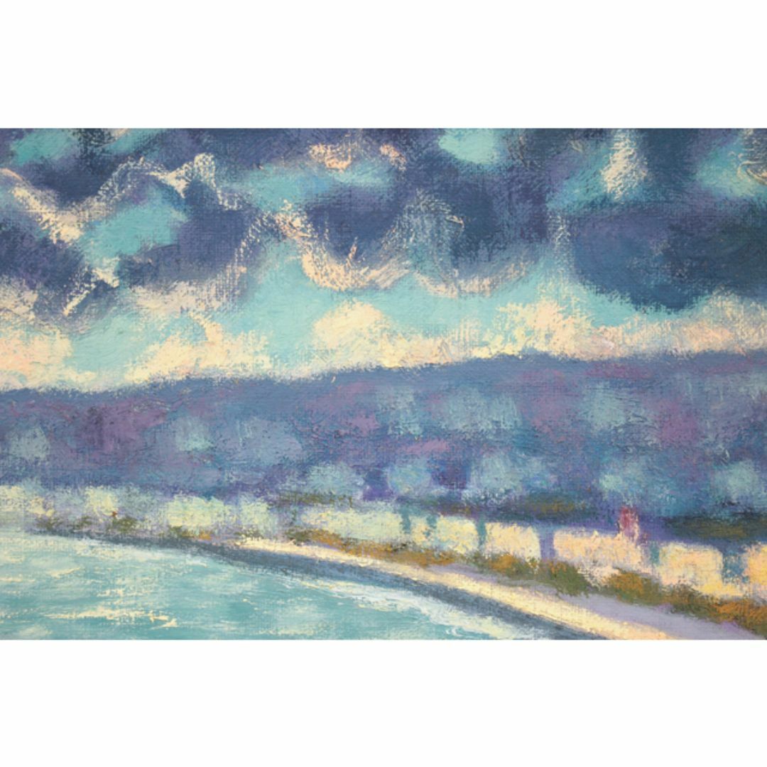 堀田 高『ニース たそがれ』油彩画【真作保証】 絵画の通販 by 北海道