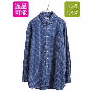 Brooks Brothers - ブルックスブラザーズ 100% リネン チェック 長袖