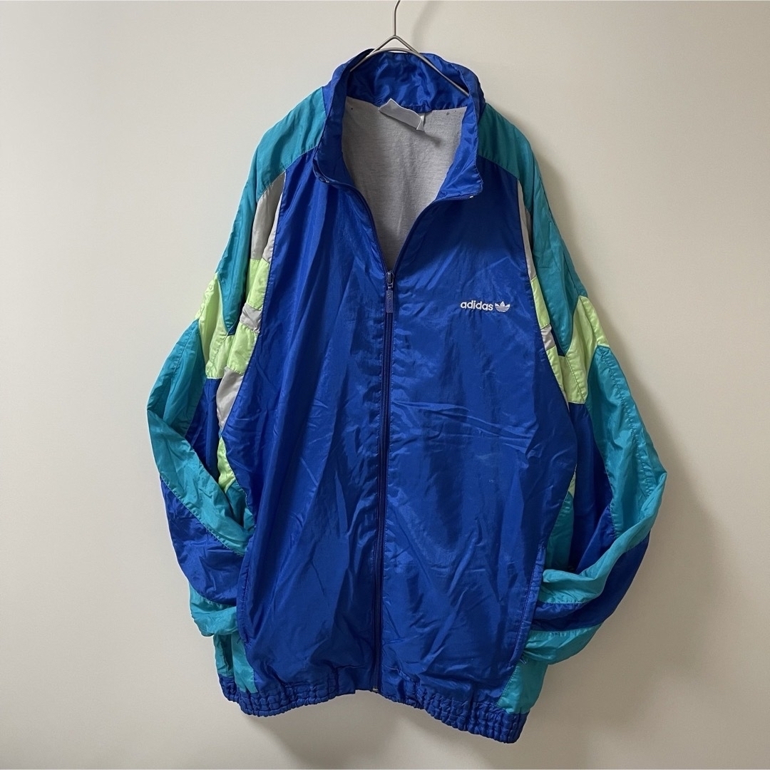 adidas - 90s2XL】EXIT兼近着用アディダス刺繍トラックジャケット古着