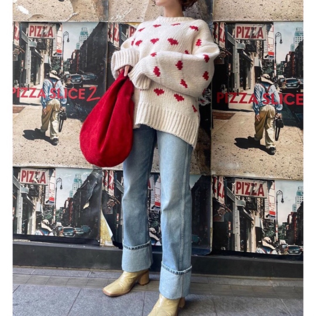 nknit ♡ knit ライン ハート ニット ハート柄の通販 by kayo's shop