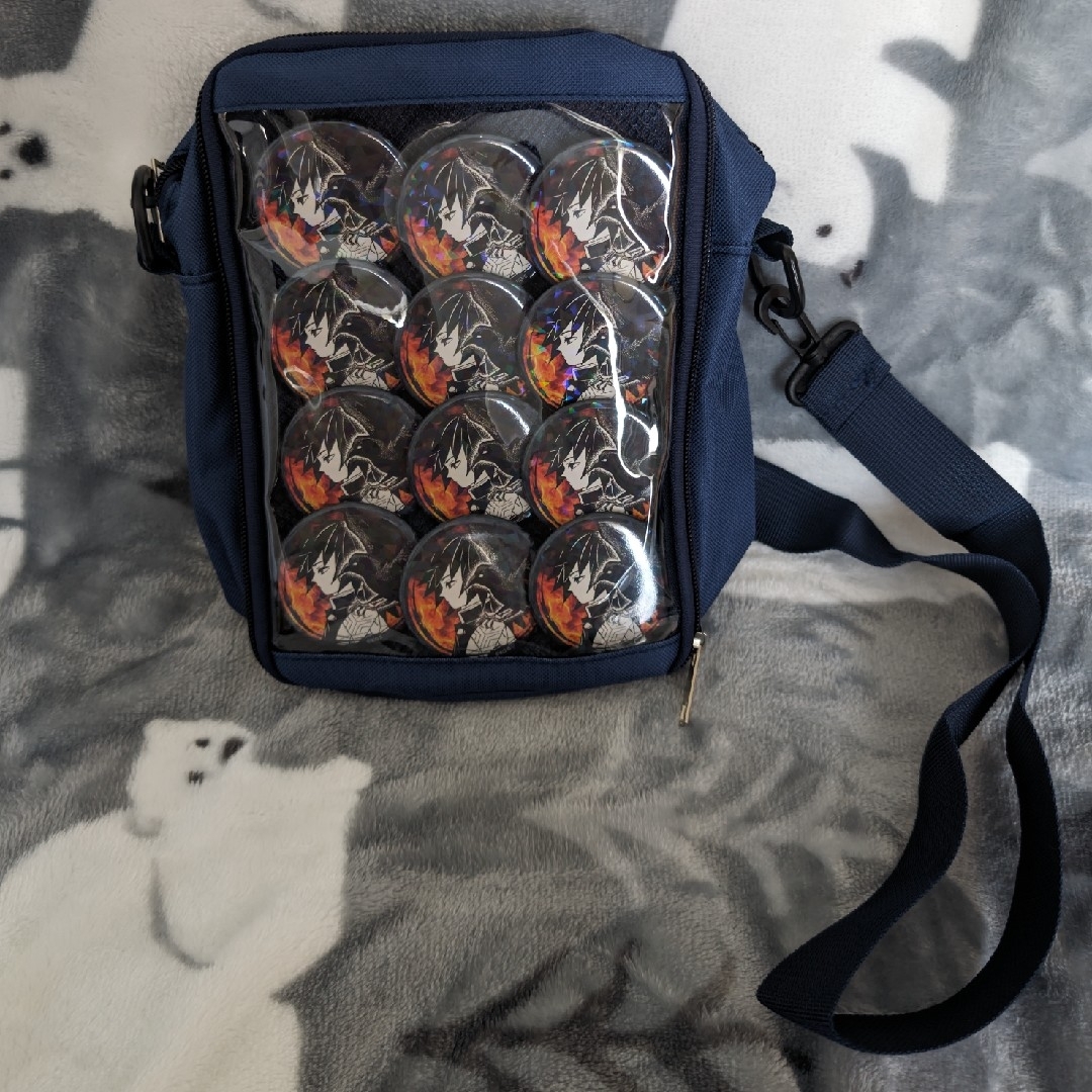 冨岡義勇 コレクション缶バッジ コレ缶 痛バA4 冨岡義勇 痛バック 缶