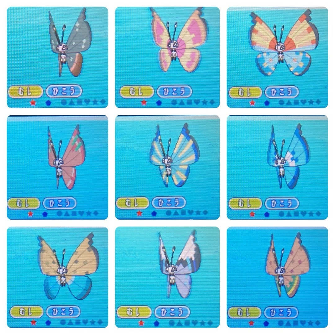 ポケモン - ポケモン サン ビビヨン全模様コンプ 色違いブイズ 4～7