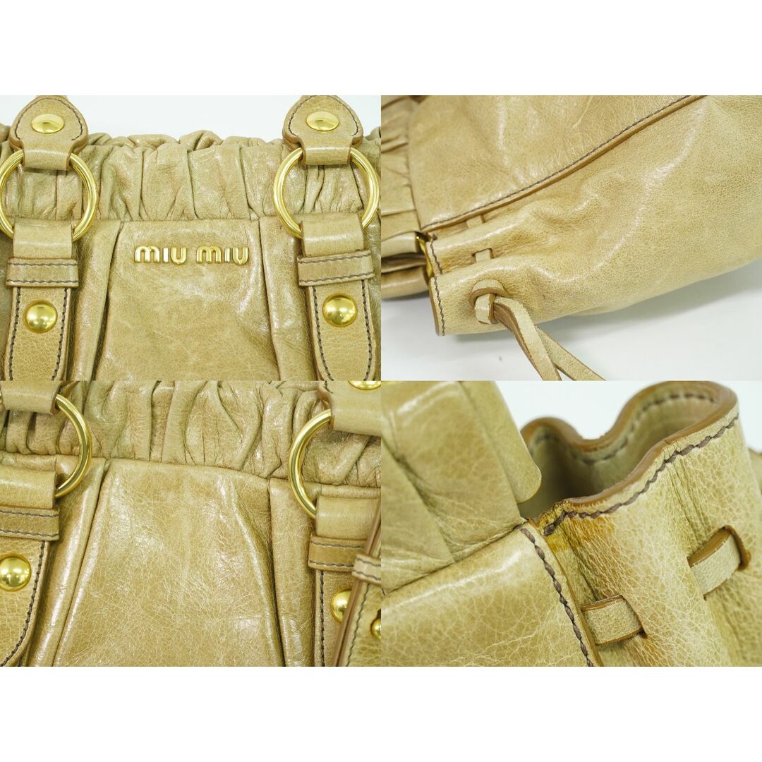 MIU MIU - 本物 ミュウミュウ MIU MIU 2WAY ショルダーバッグ