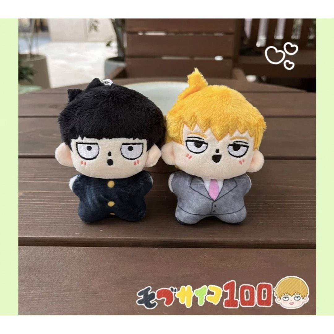 ☆モブサイコ100 10cm ぬいぐるみ 影山茂夫・霊幻新隆の通販 by