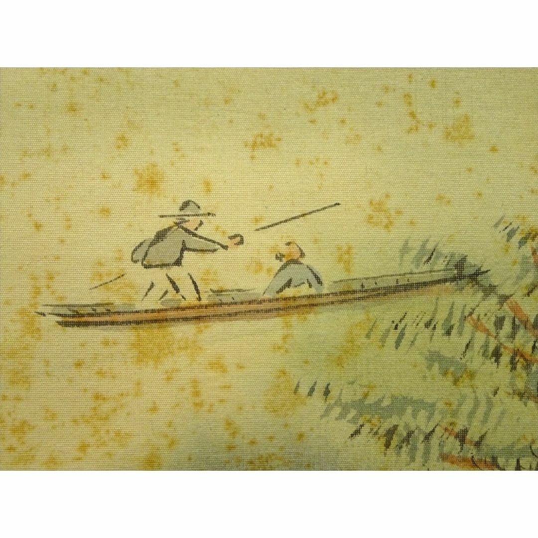 掛軸 秋岳『清渓』絹本 共箱付 掛け軸 a03264の通販 by 吉猫堂's shop