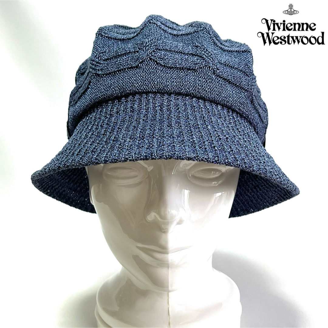 希少Vivienne Westwood日本製 オーブ 付 メッシュ クロッシェ 希少