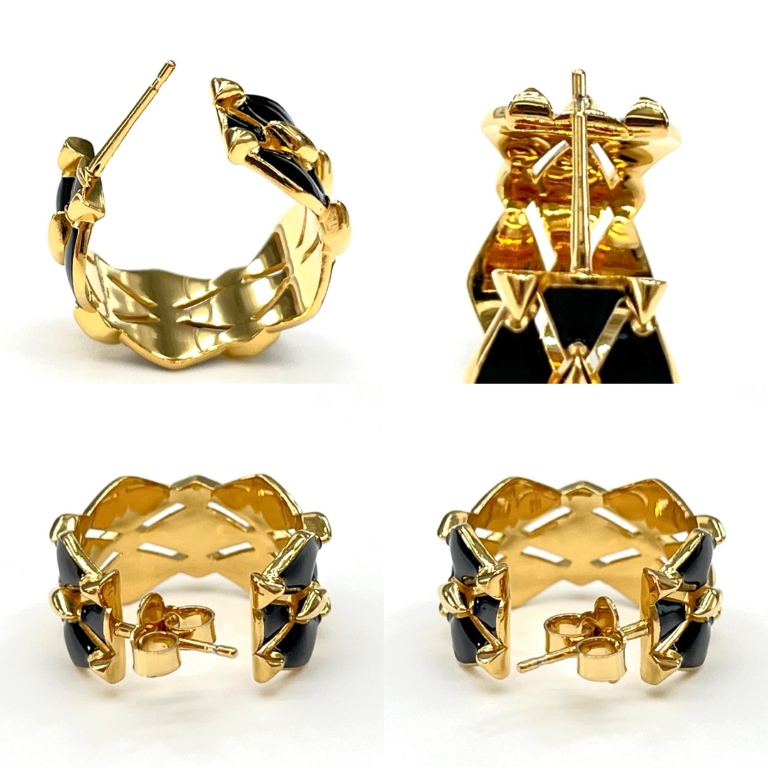 ルイヴィトン M01685 ピアス・マルタージュ スタッズ 片耳 キルティング