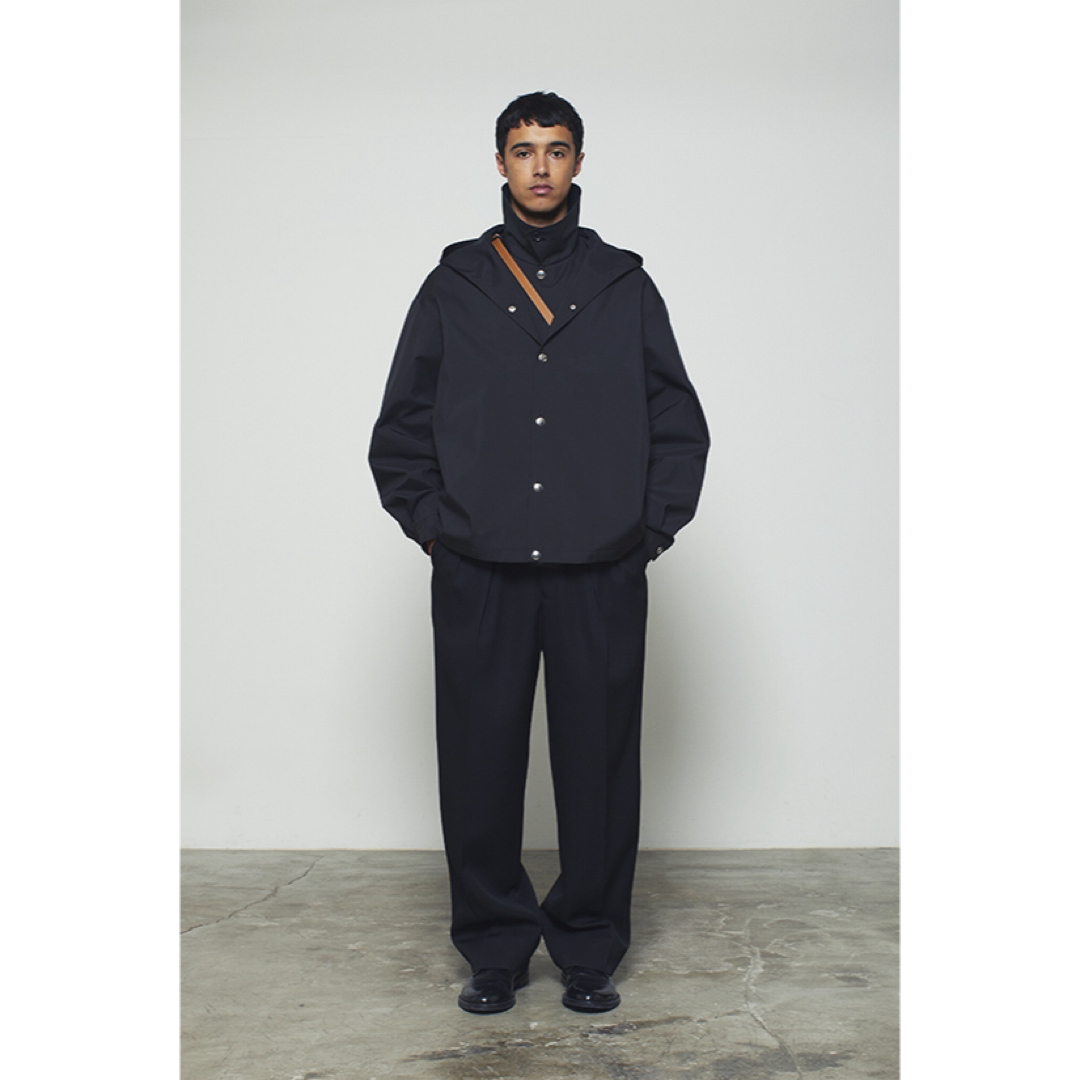 THE RERACS - THE RERACS 22FW ショートフードジャケット ブルゾン 黒