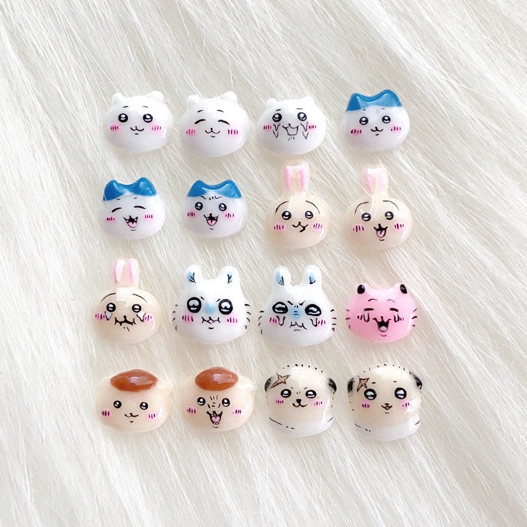 ちいかわ 3Dパーツ ネイルパーツ ハチワレ うさぎ モモンガ