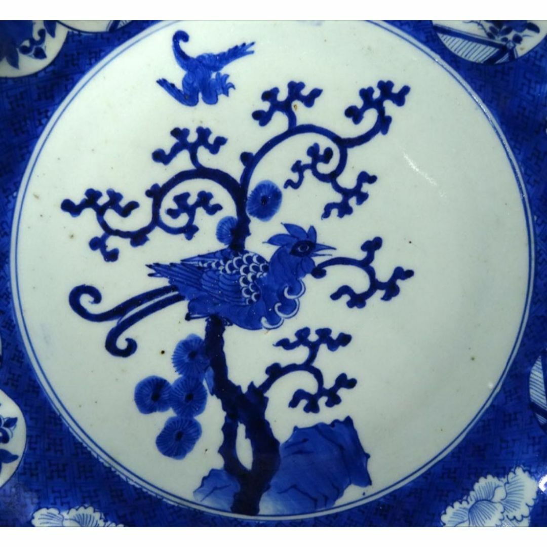 時代物 古伊万里 染付 大皿 幅約31.5cm 古陶磁 p95232の通販 by 吉猫堂