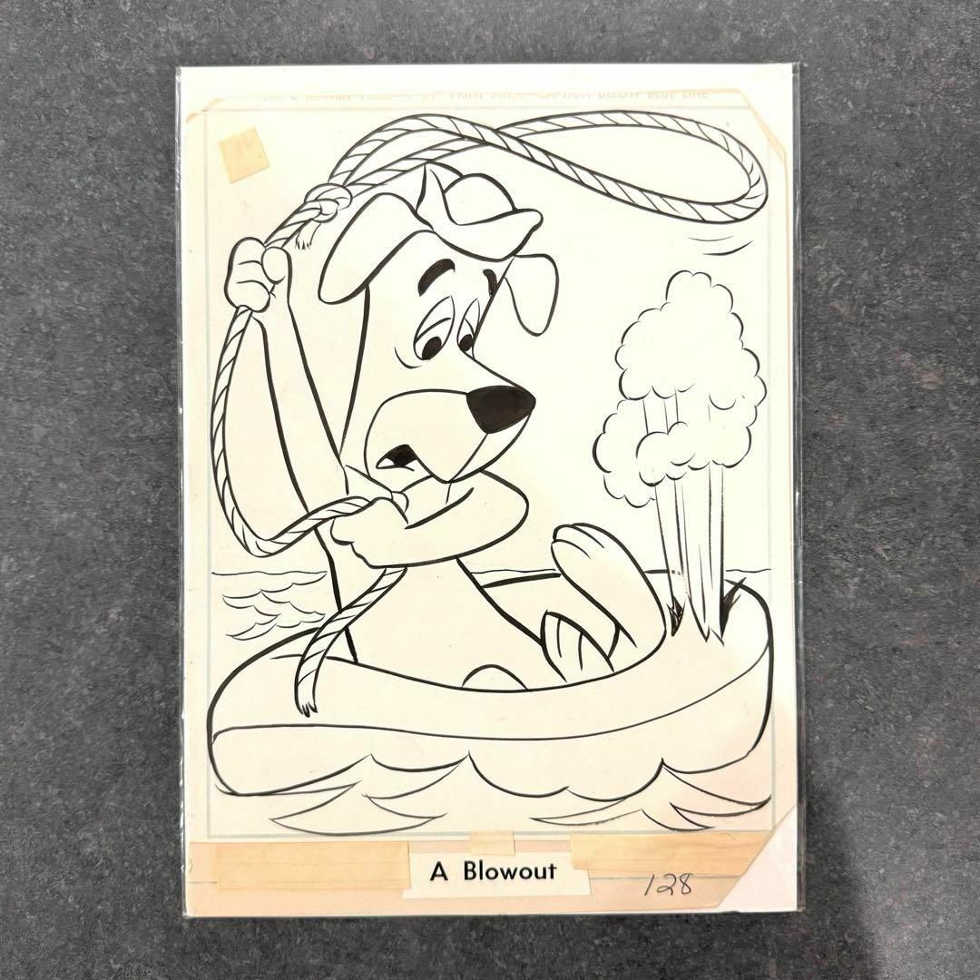 珍犬ハックル イラスト原画☆ヴィンテージ☆ハンナバーベラ