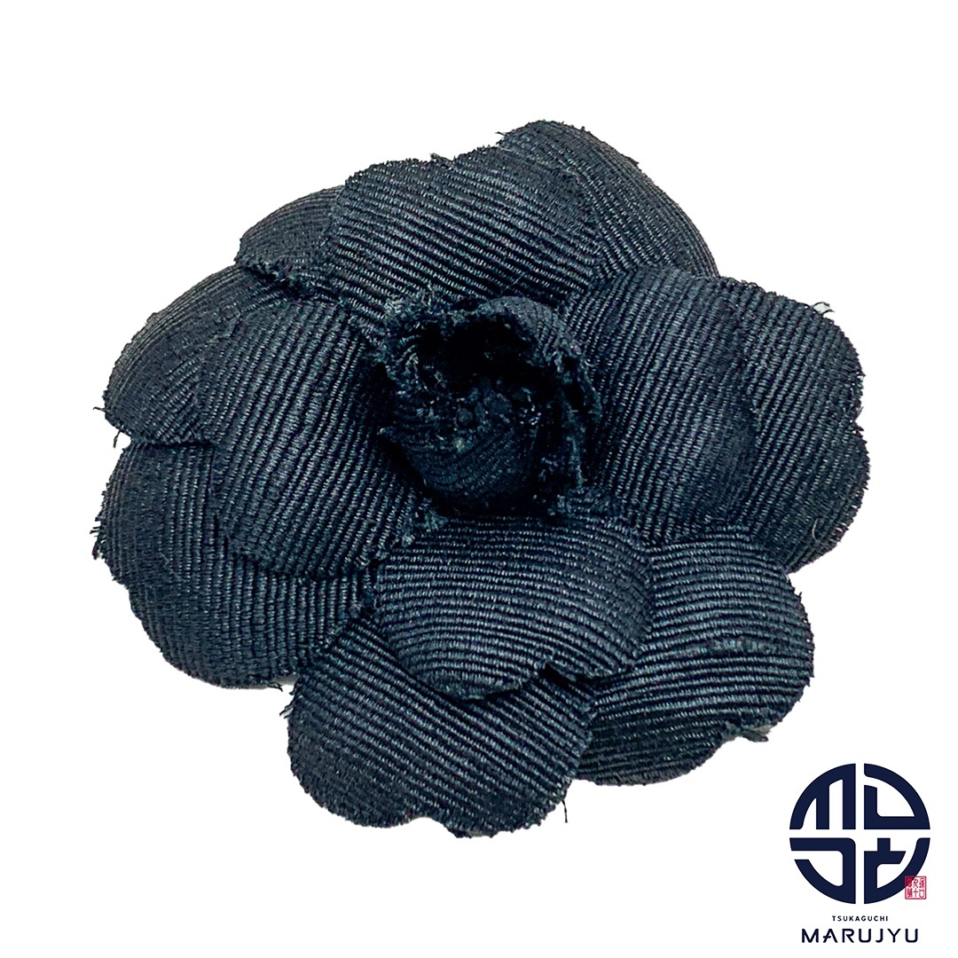 CHANEL - CHANEL シャネル デニム カメリア 花モチーフ フラワー