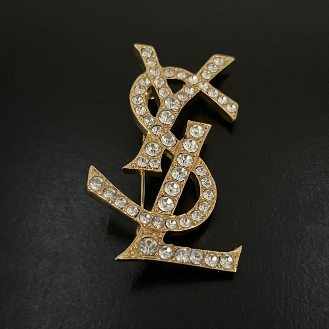 Yves Saint Laurent - 確実正規品 イヴサンローラン ブローチ ライン