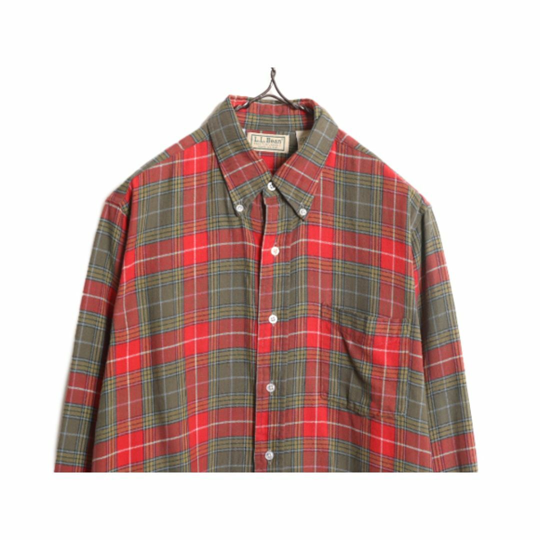 L.L.Bean - 80s USA製 エルエルビーン チェック ボタンダウン