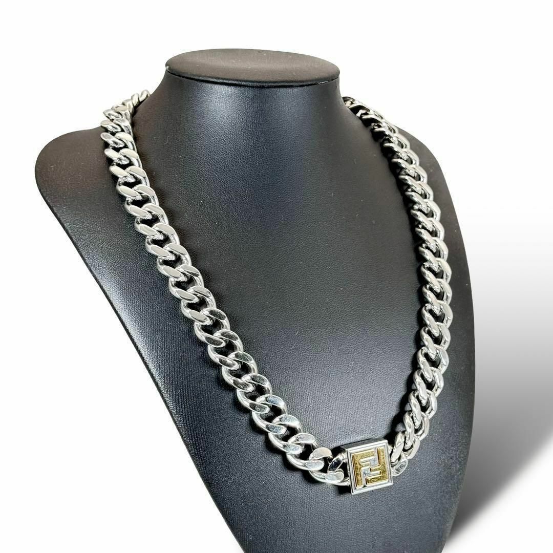 FENDI - FENDI フェンディ F Fロゴ 喜平 チェーン ネックレス 大ぶり