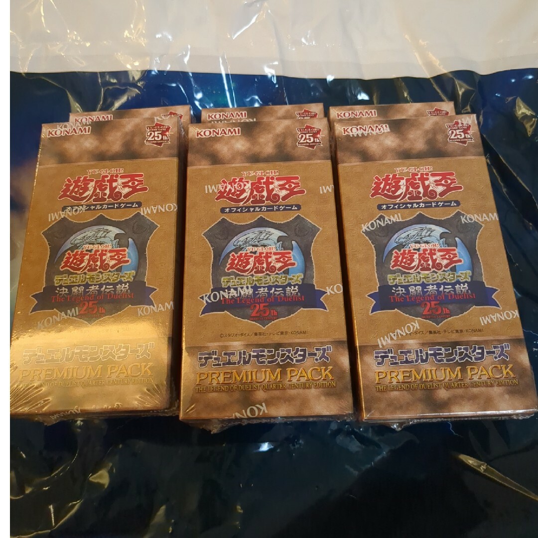 遊戯王 決闘者伝説25th プレミアムパック 6BOX シュリンク付き 遊戯王