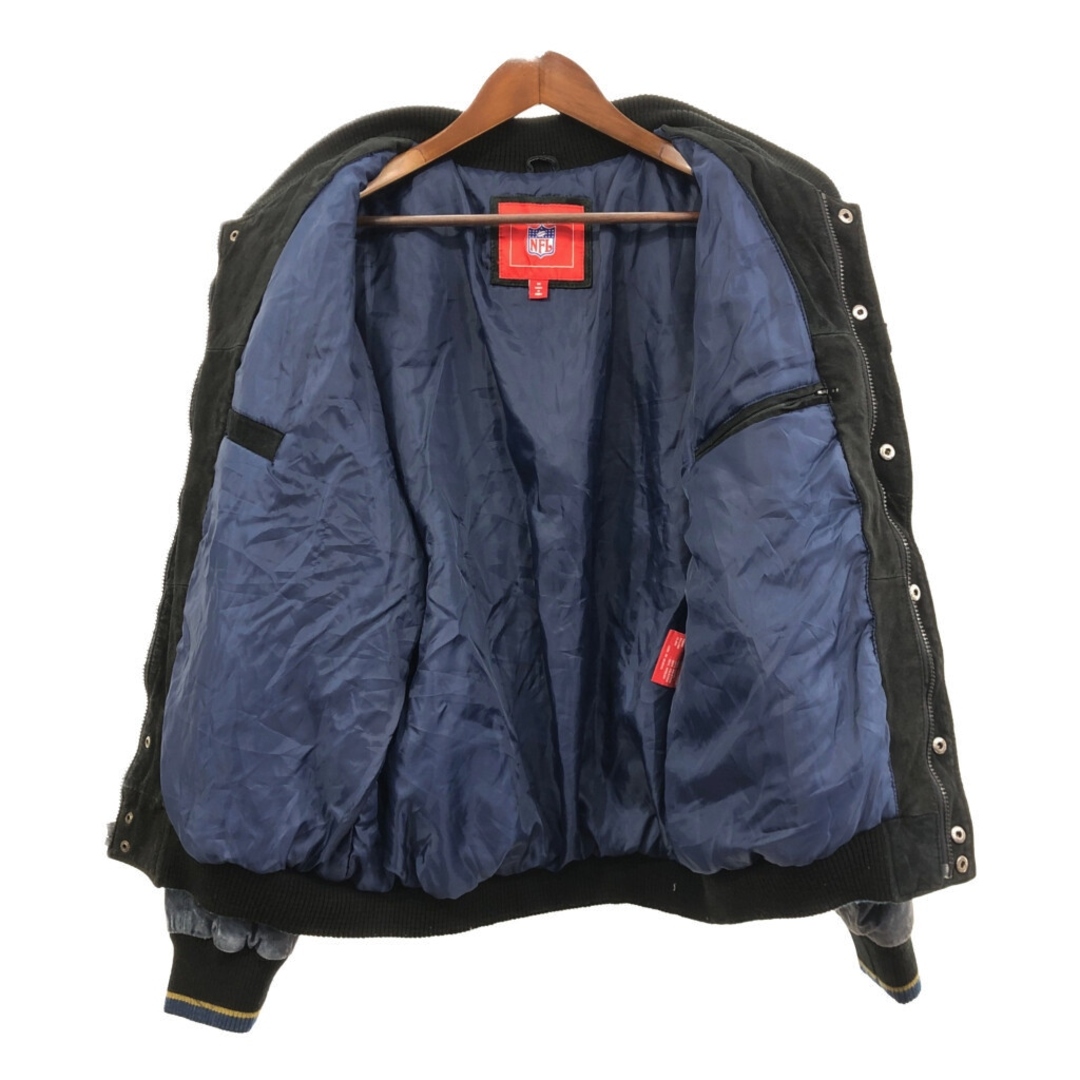 G-ⅢNFLロサンゼルス・ラムズオールレザースタジャンスウェードXL