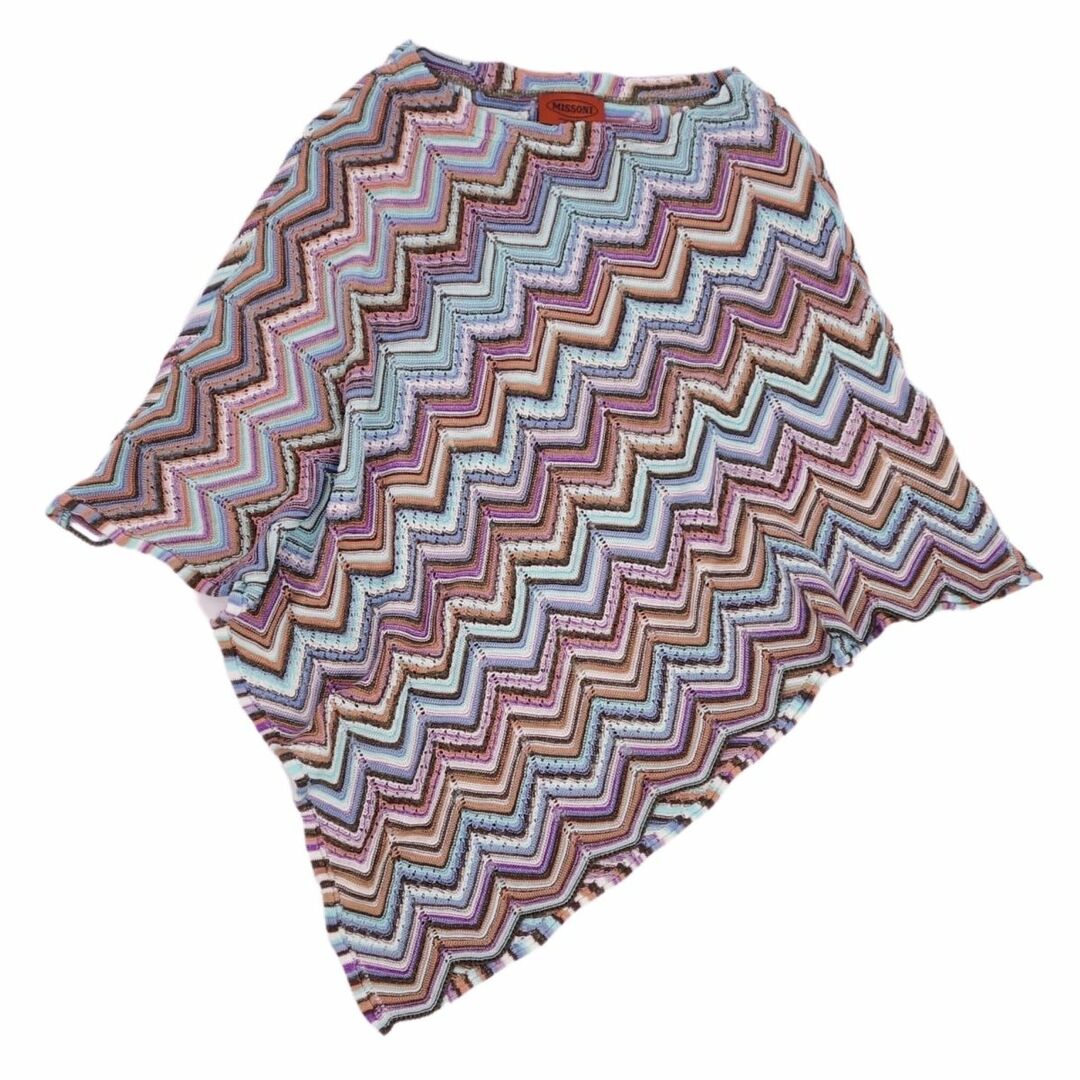 mikihouse - 美品 ミッソーニ MISSONI ニット ポンチョ ケープ 総柄