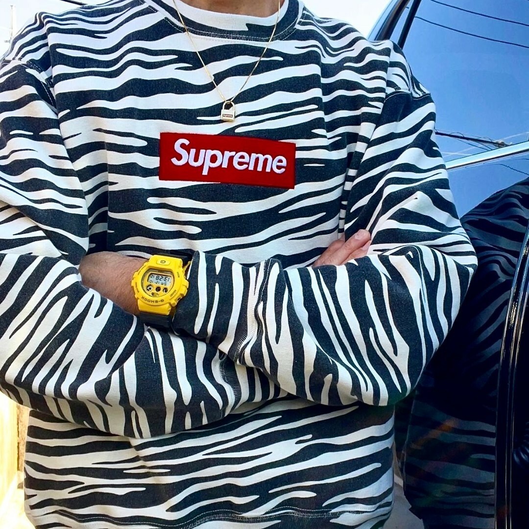 Supreme - SUPREME BOX LOGO CREWNECK ZEBRAの通販 by みー's shop