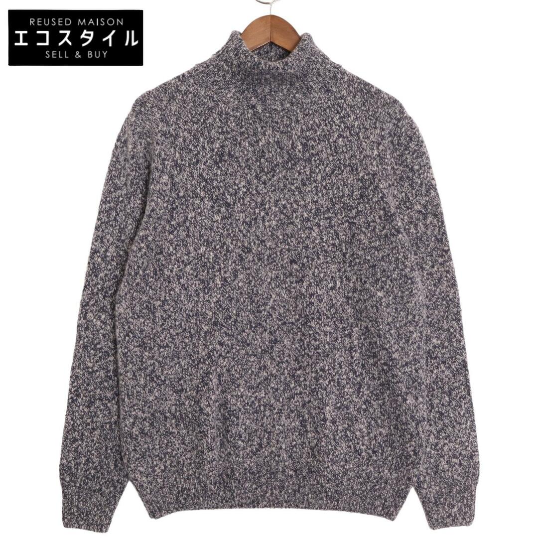 Cruciani - クルチアーニ 20FW-U43 ﾌﾞﾙｰ ｶｼﾐﾔ100 ﾀｰﾄﾙﾈｯｸﾆｯﾄ 50の通販