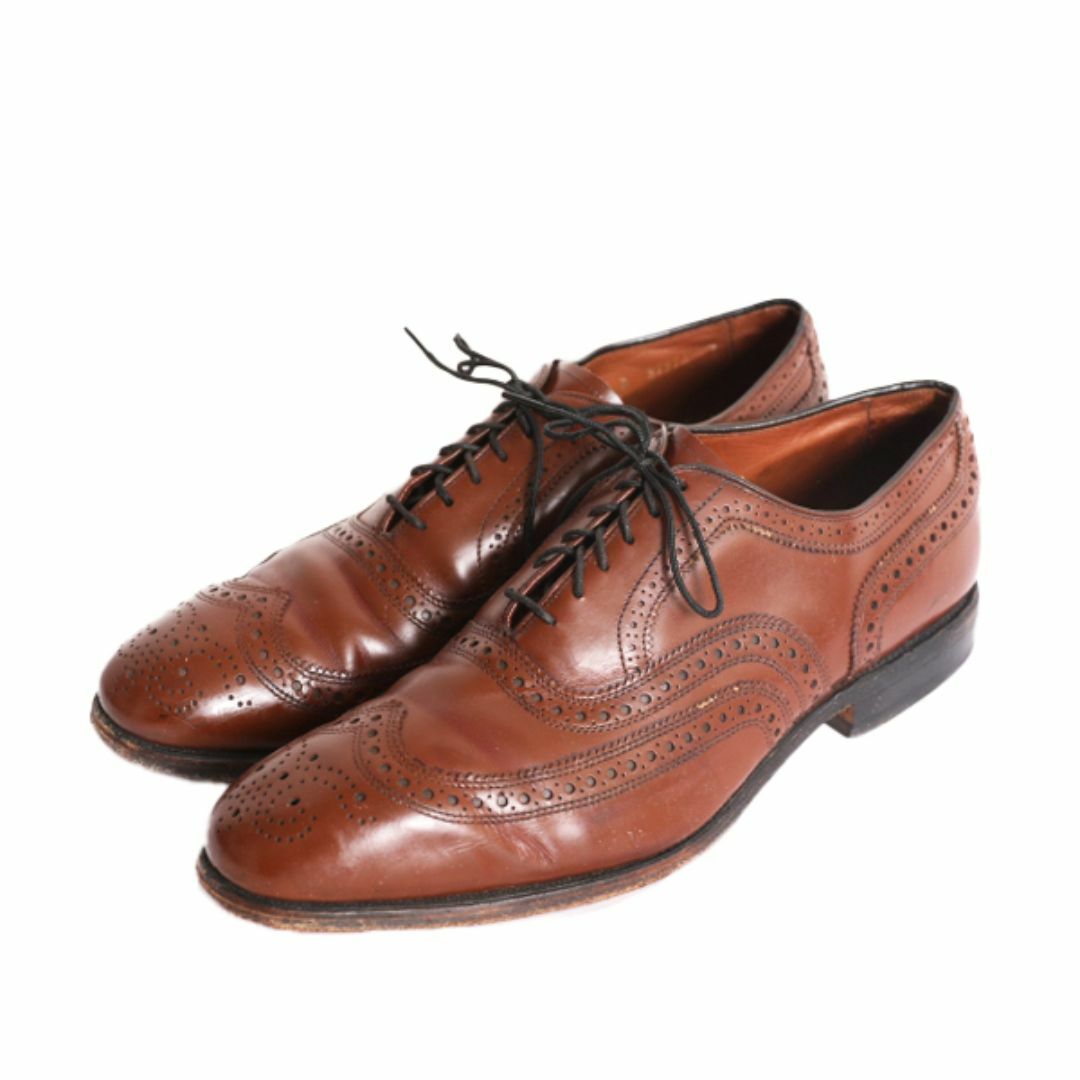 80s USA製 アレンエドモンズ ウイングチップ シューズ 10 28cm Allen