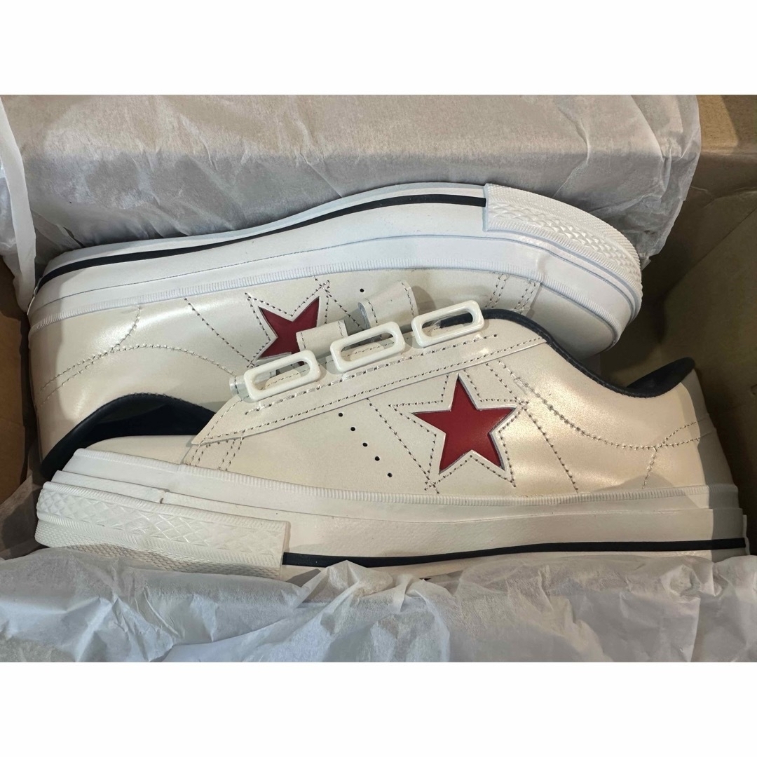 CONVERSE - 日本製 コンバース ワンスター ベルクロ 白赤紺 26センチ