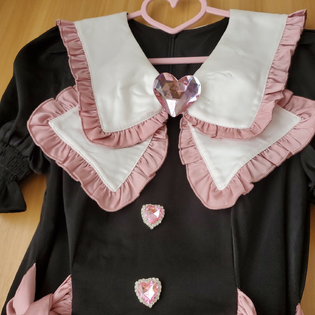 To Alice - toAlice 魔法少女リボン襟ワンピース セーラー ロリータ 黒