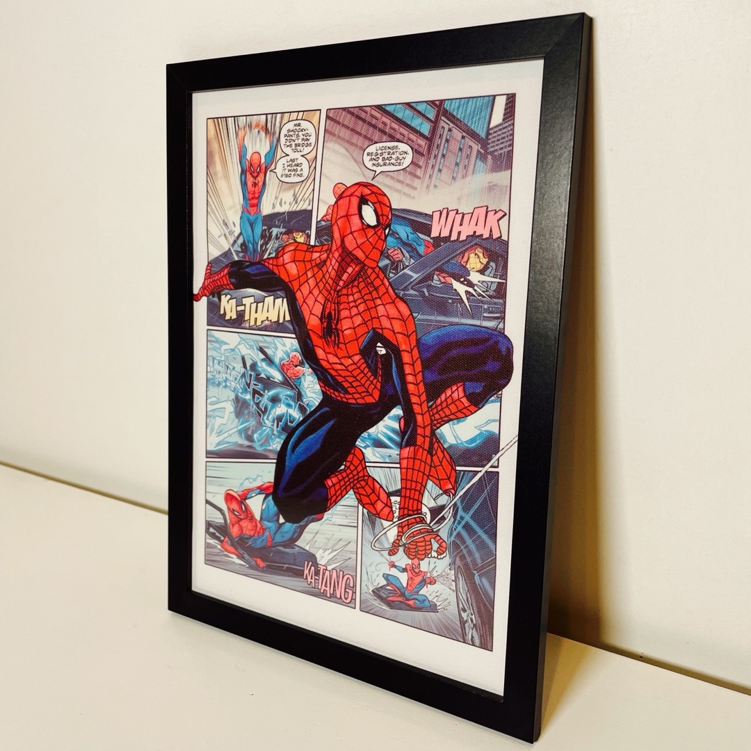 額付きポスター】スパイダーマン① アメコミ マーベル(新品)の通販 by