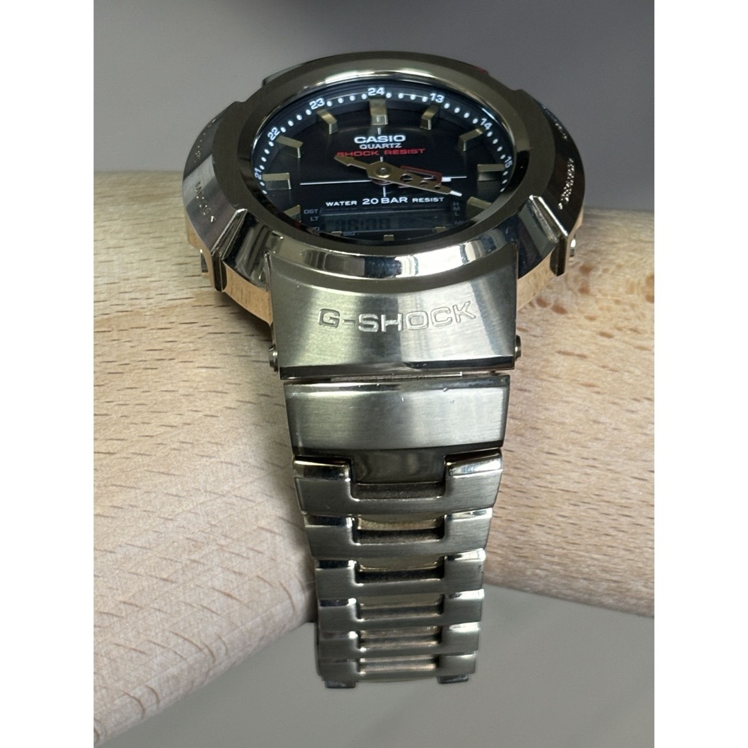 G-SHOCK - G-SHOCK/フルメタル/AWM-500/ゴールド/電波/ソーラー/時計