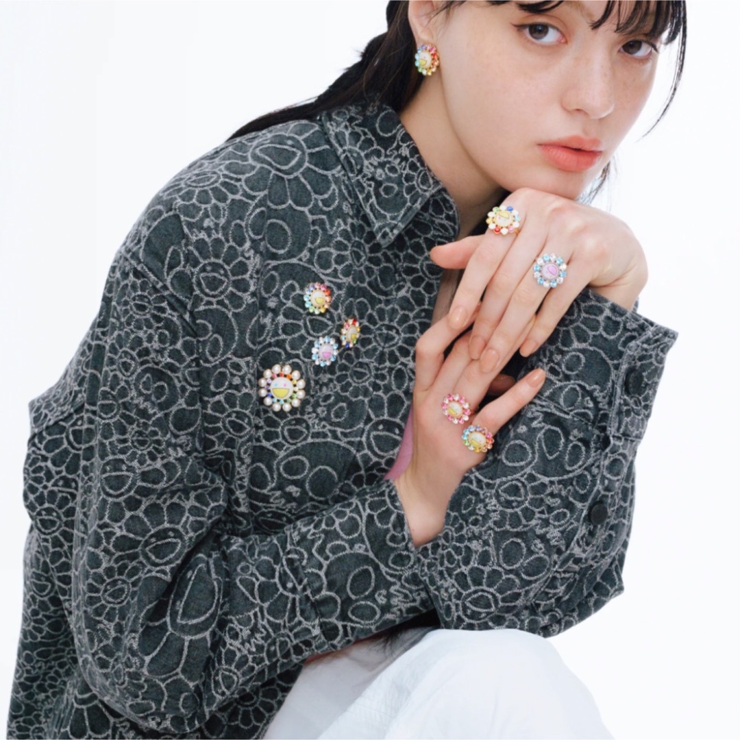 カイカイキキ - kaikai kiki Liquem フラワー ピンズ ピンク ホワイト