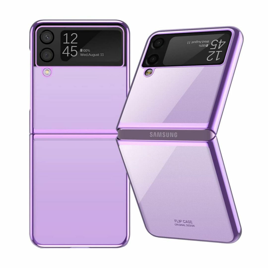 サイズ:GalaxyZFlip4_色:パープル】クリア Galaxy Z Flの通販 by 株式