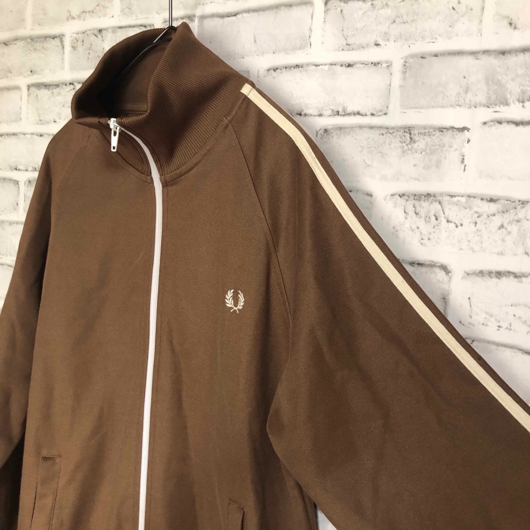 FRED PERRY - ブラウン⭐️Fred Perry トラックジャケットS 刺繍月桂樹