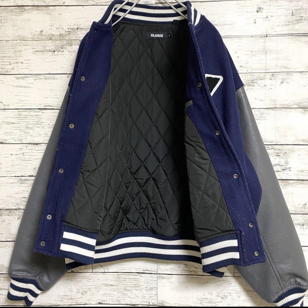 XLARGE - エクストラ ラージ スタジャン レザー ビックロゴ パイルロゴ