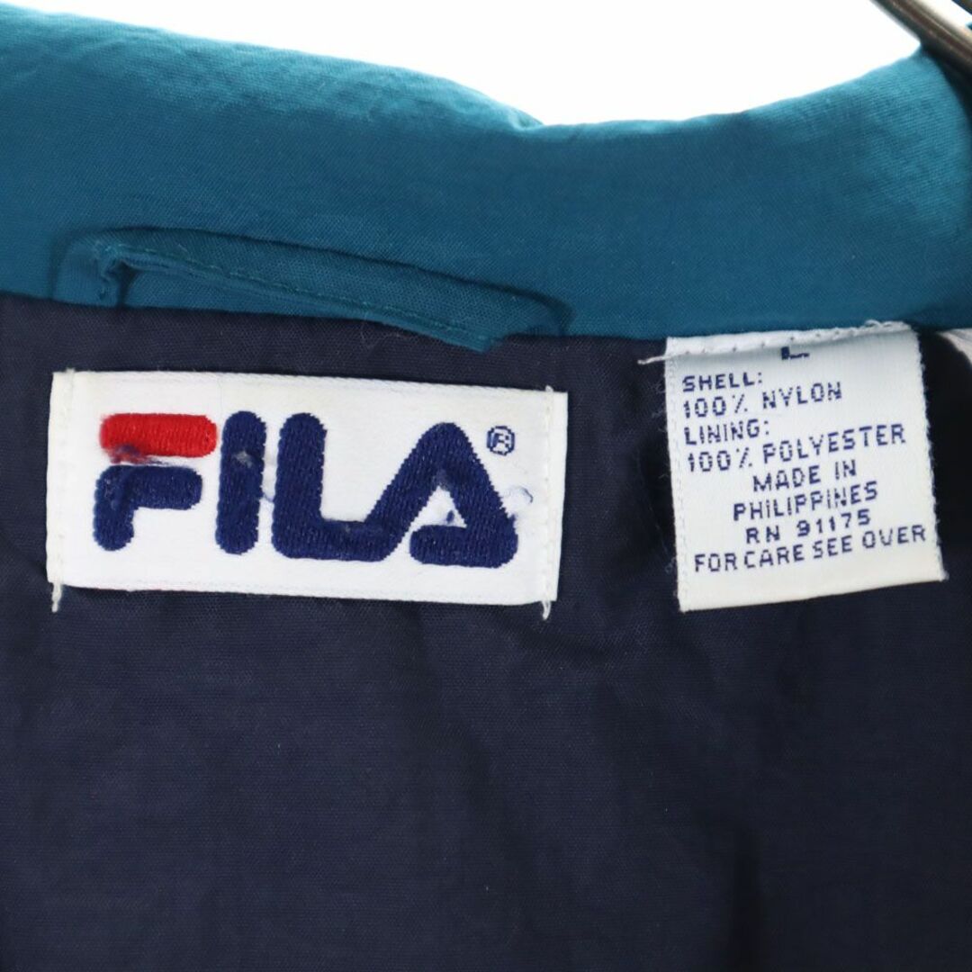 FILA - フィラ 90s オールド ナイロンジャケット L ネイビー FILA